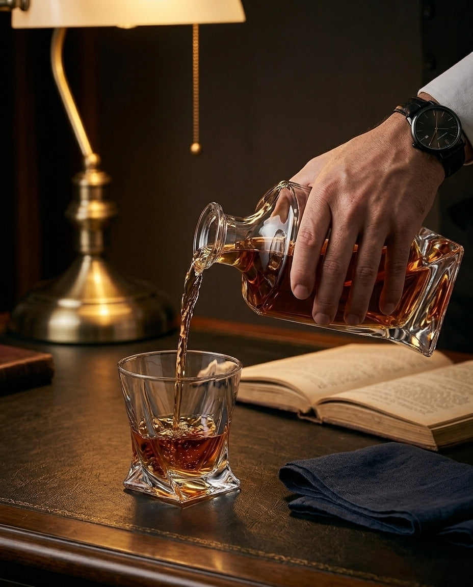 Kristallwhisky-Set | Karaff och Glas – Presentförpackning