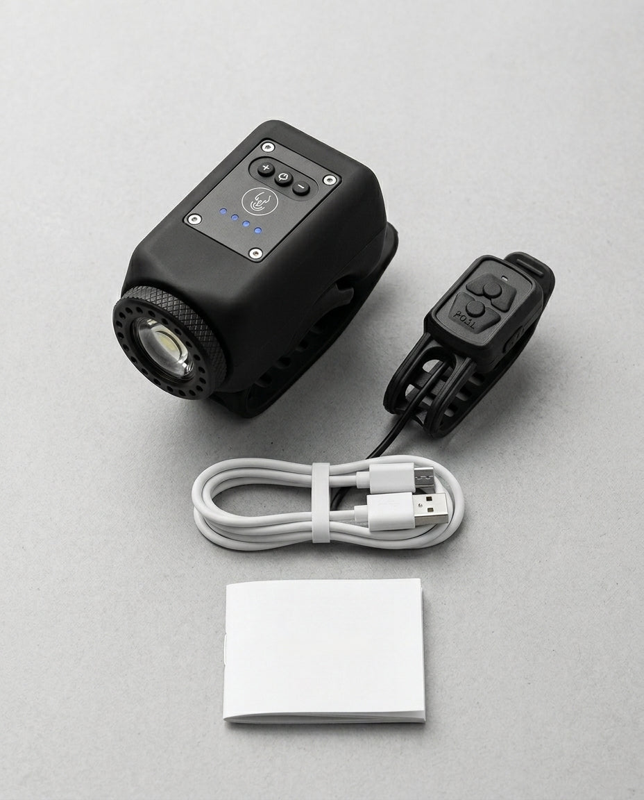 StreetGuard Cycle Beacon | 110 dB signalhorn och COB-strålkastare i ett