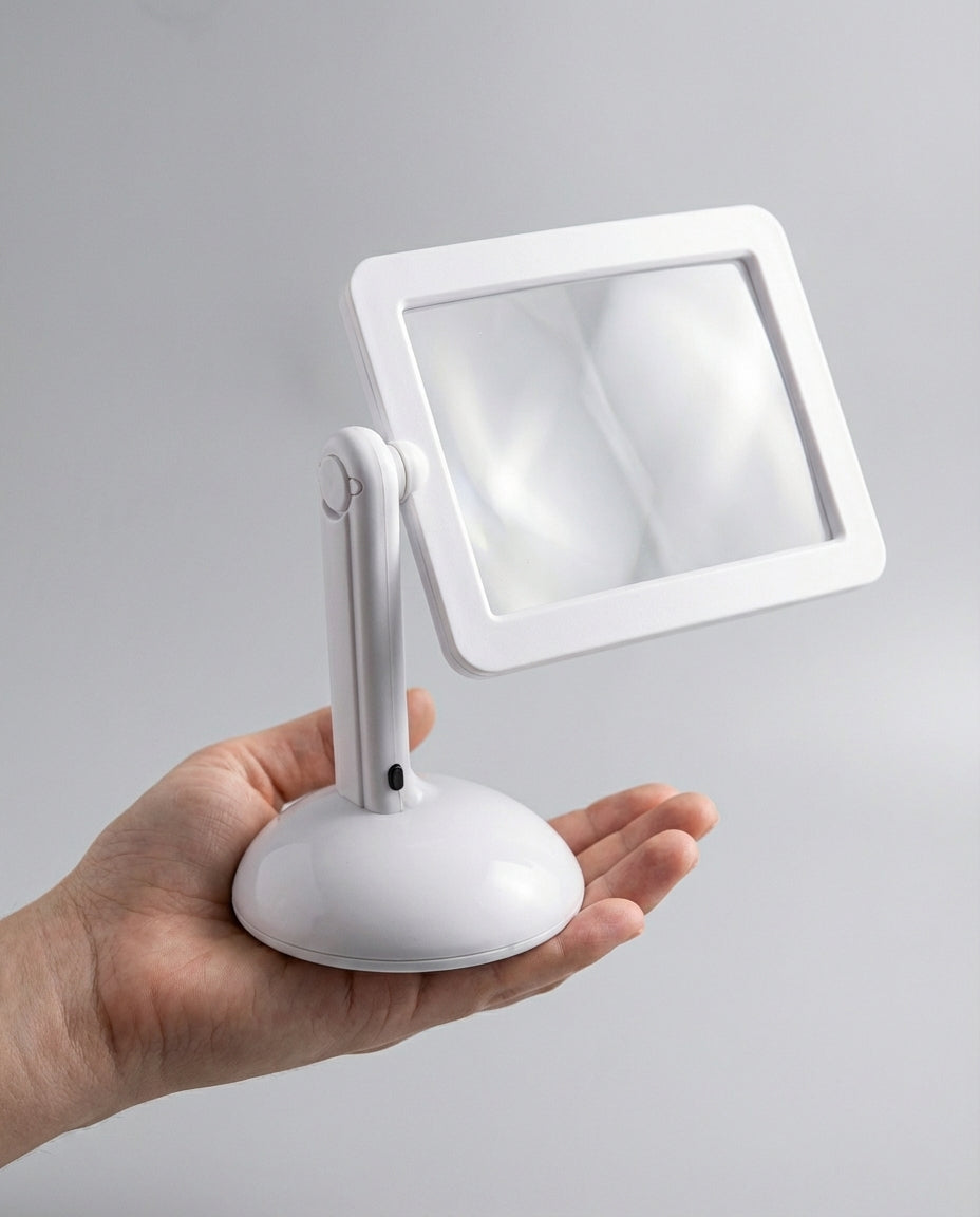 Sidforstorare med LED-ljus | ClaraVision stativforstoringsglas