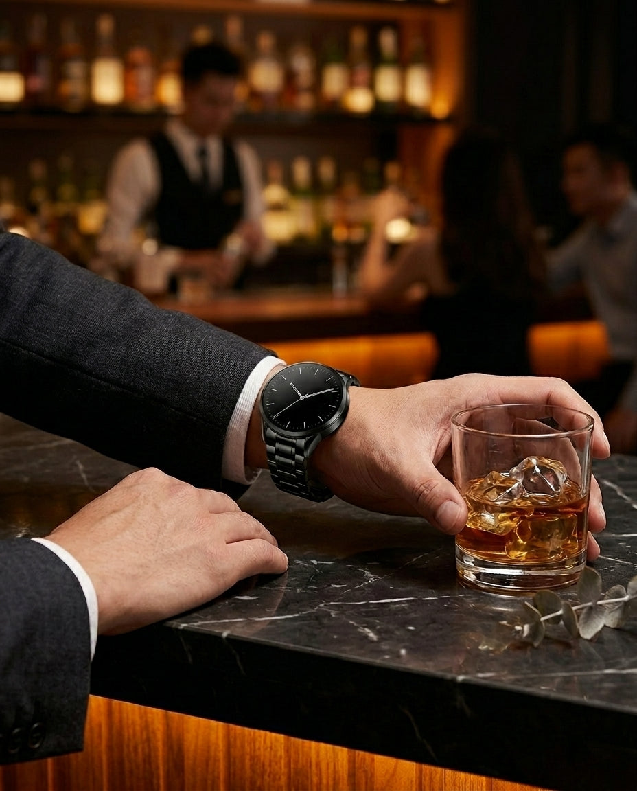 Klassisk Rund Smartwatch – Bluetooth | Apple & Android