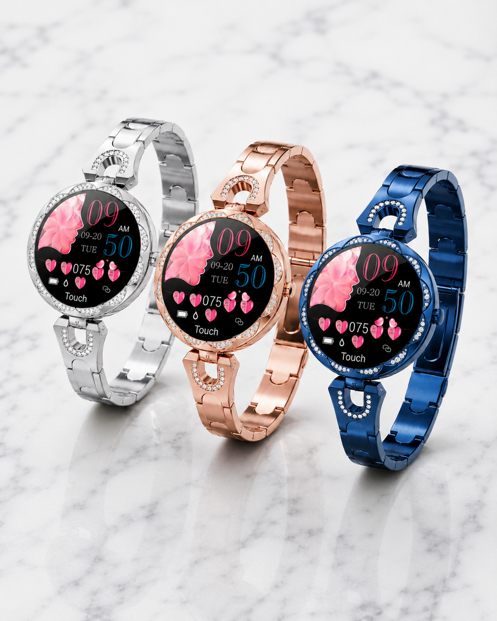 Damernas Fitness-Smartwatch | Vattentät | Pulsmätare