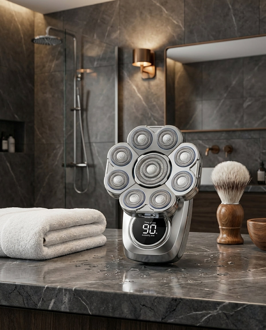 7-Huvud Elektrisk Rakapparat | 6-i-1 Grooming Kit Huvud & Ansikte