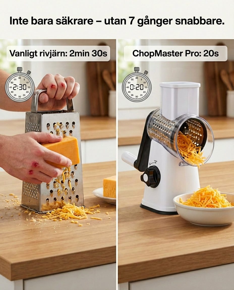 ChopMaster Pro 3-i-1 Roterande Rivjärn