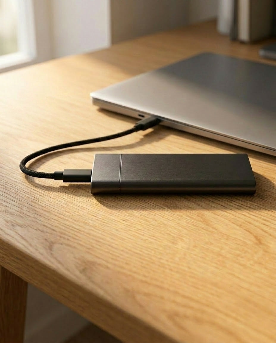 2TB Portabel SSD USB 3.1 | Blixtsnabb Extern Hårddisk