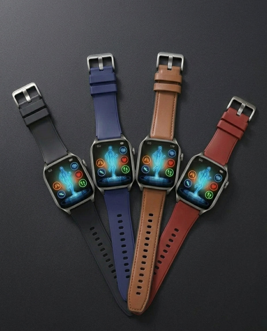Hälsosmartwatch – EKG, Blodtryck & Hjärtfrekvens | VitalSync Pro
