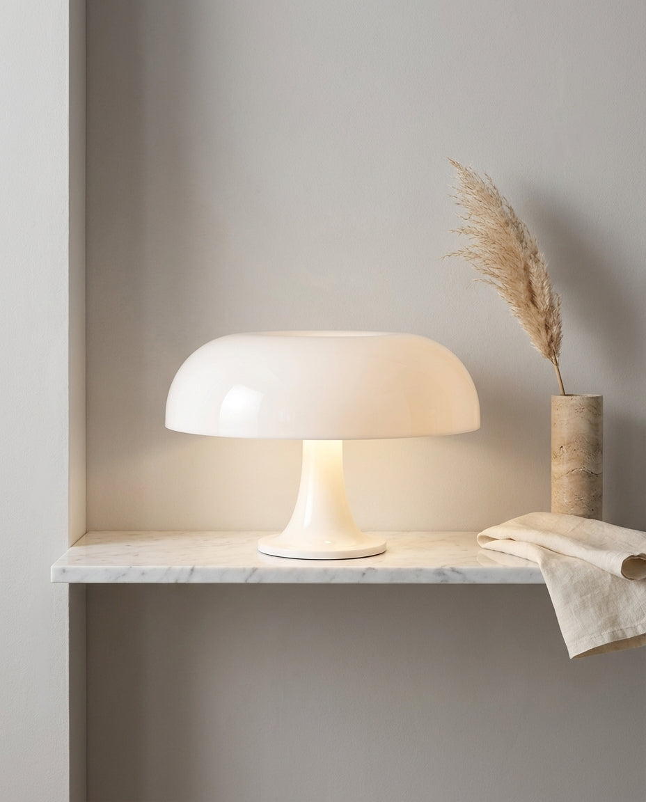 Bärbar Svamplampa – Trådlös Varmglödande Bordslampa