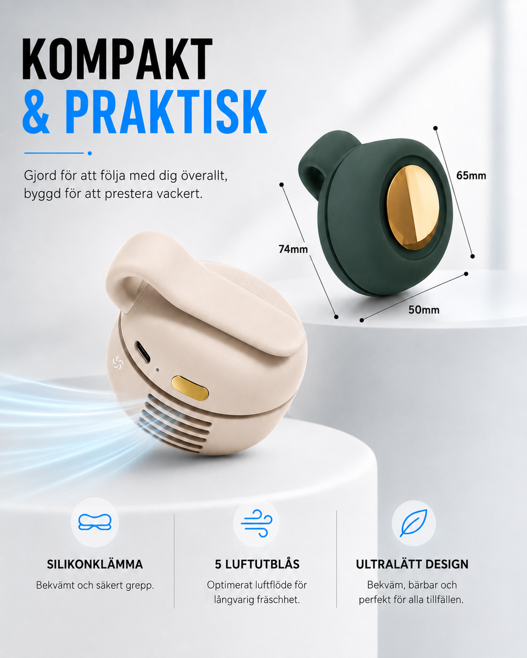 Breeze Clip Personal Cooling Fan
