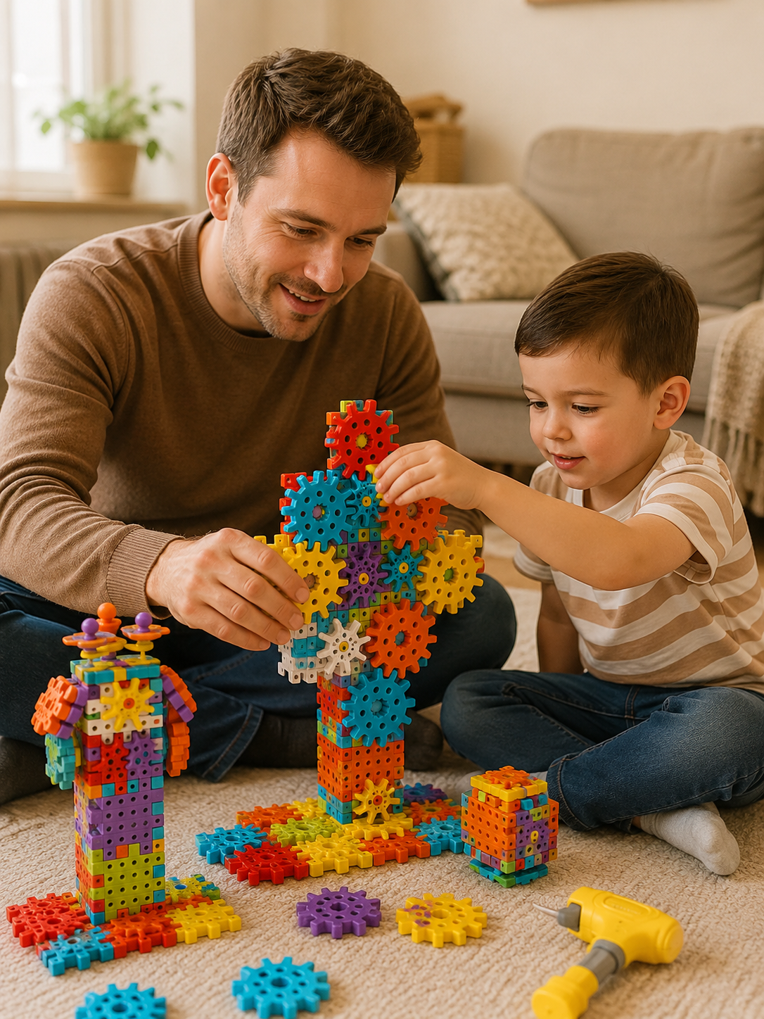 Gearo | Montessori 3D-kugghjul och pusselbyggset