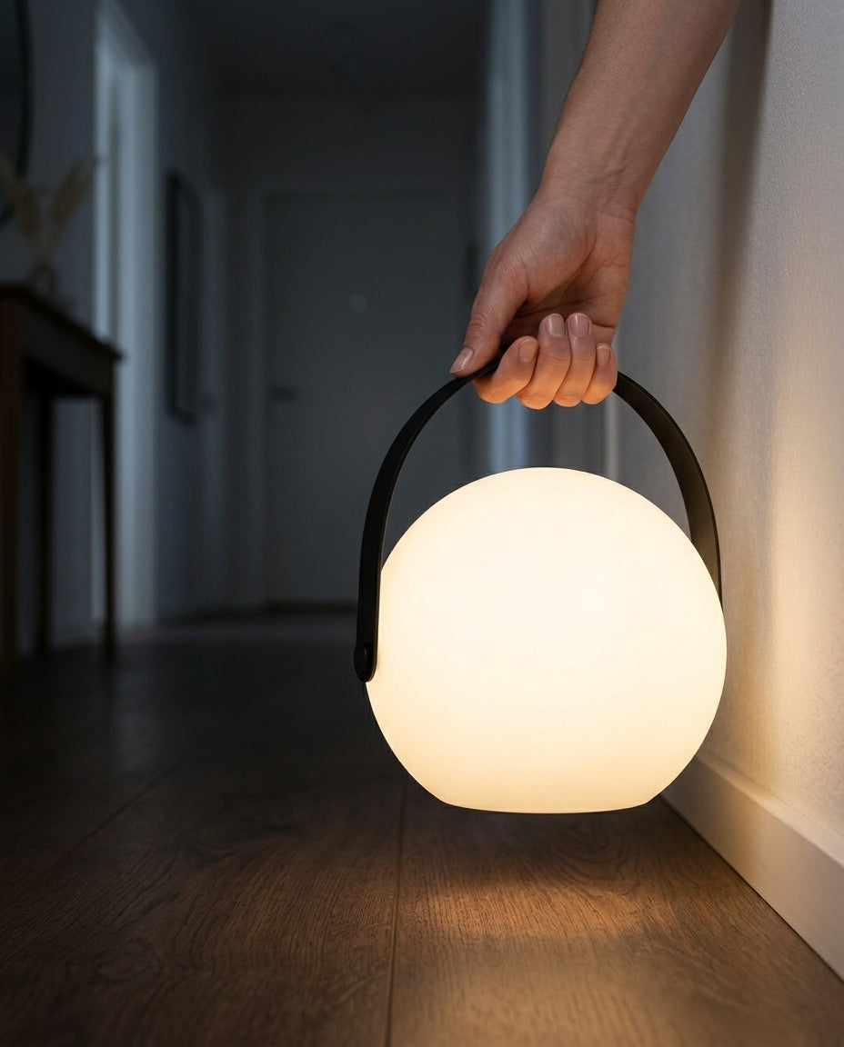 Bärbar LED-lykta | Trådlös uppladdningsbar bordslampa