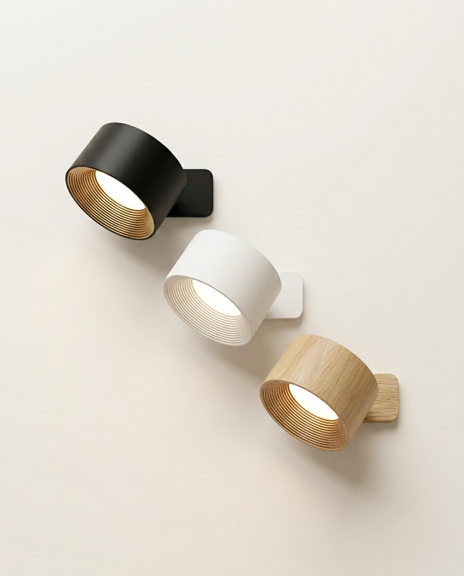 Trådlös uppladdningsbar vägglampa | Lumiflex 360° flex