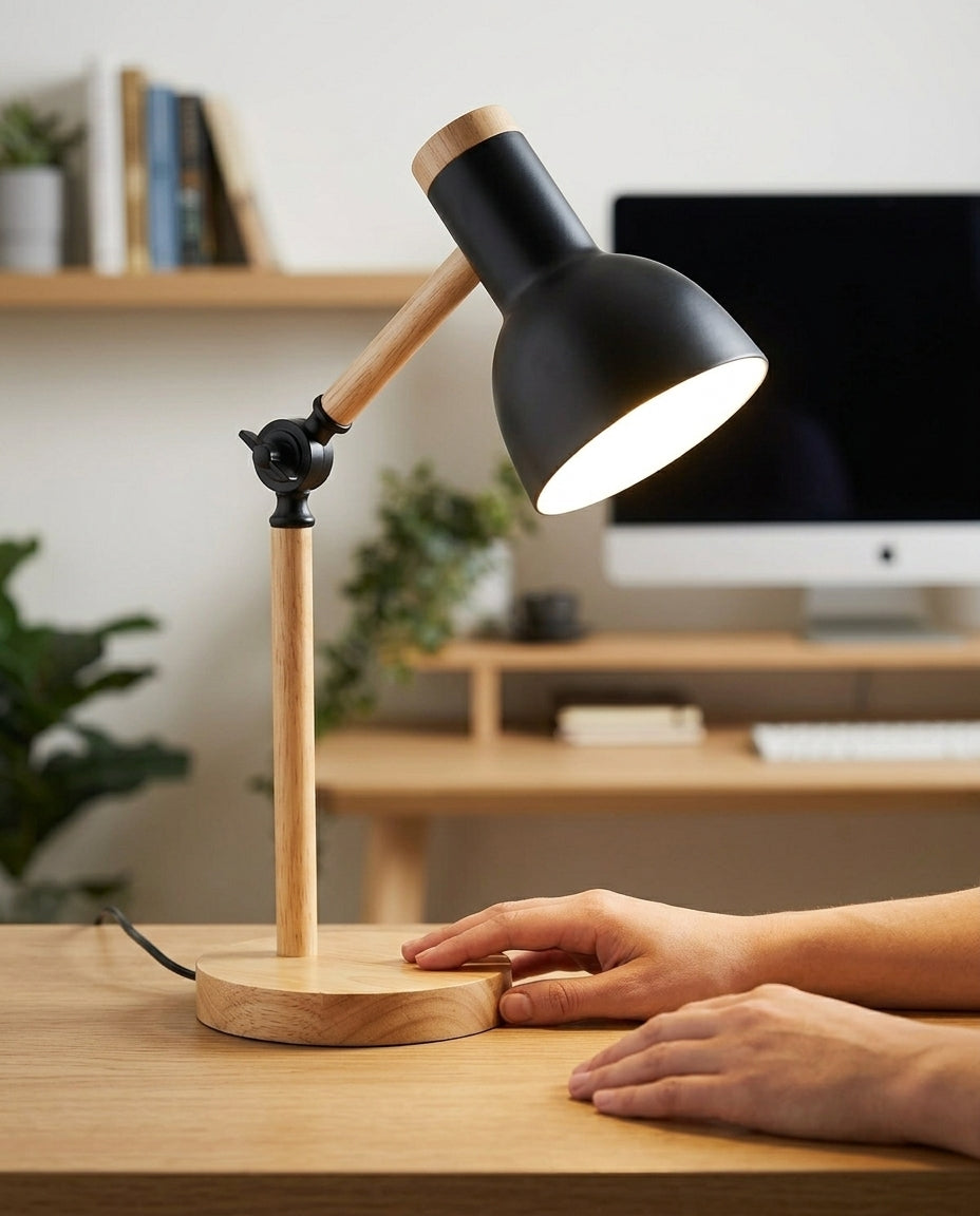 Nordisk LED-skrivbordslampa – Justerbar arm & beröringsdimmer