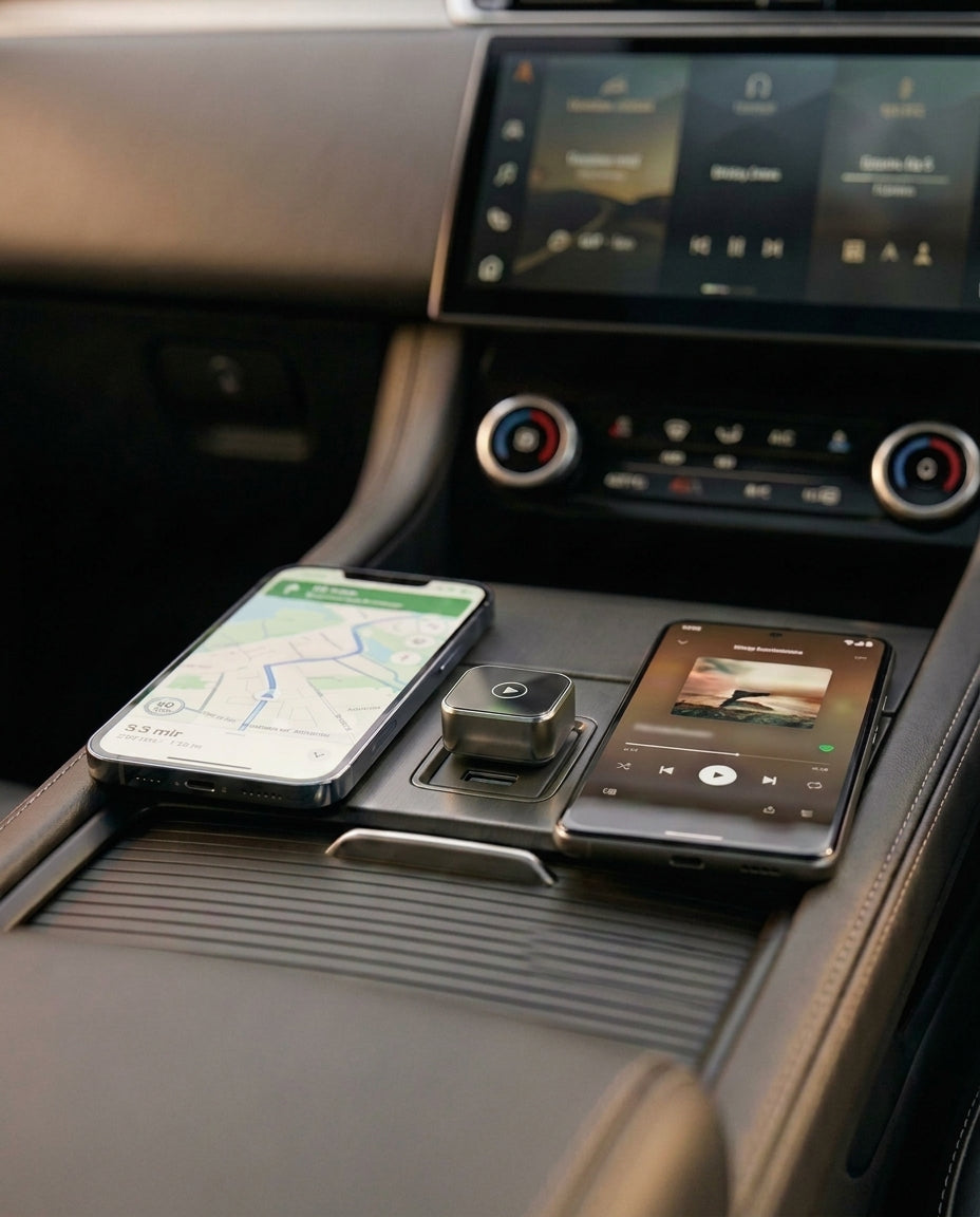 Trådlös CarPlay & Android Auto-adapter | 2-in-1
