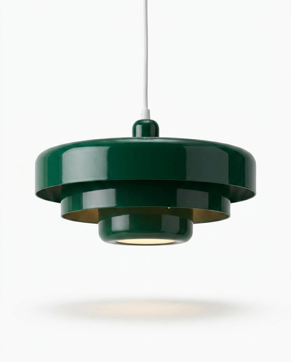 Nordisk pendellampa | Flerskiktad vintage LED-taklampa