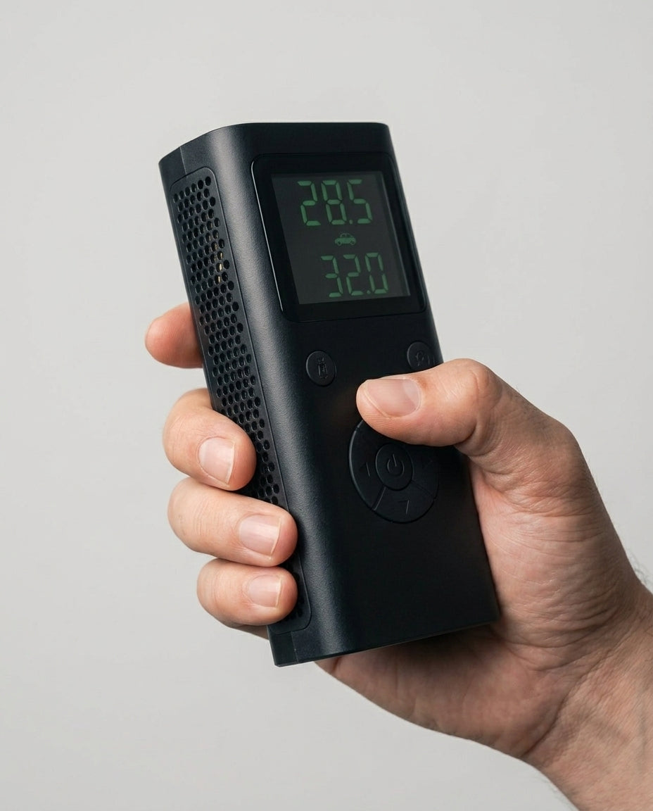 Bärbar Däckpump med Digital Display | PumpMate Go