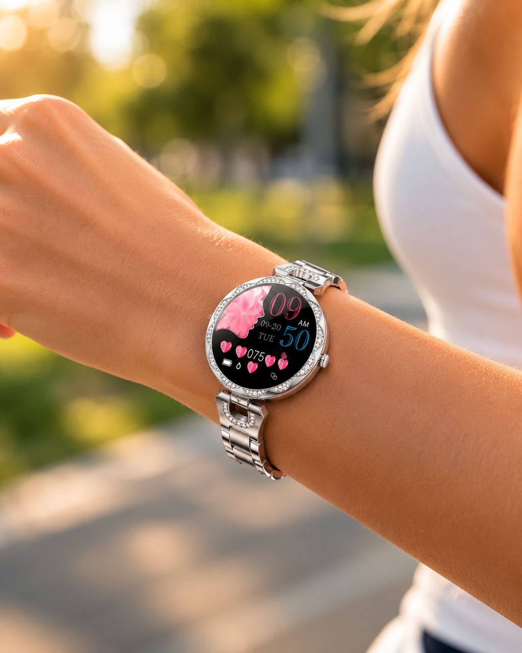 Damernas Fitness-Smartwatch | Vattentät | Pulsmätare