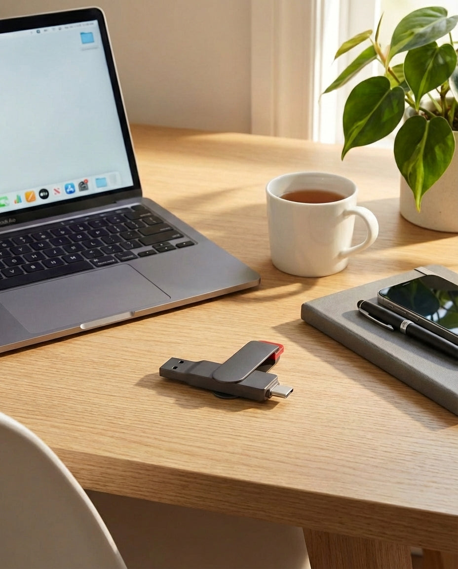 VaultDrive SwiftVault | USB-minne — USB-C & USB-A