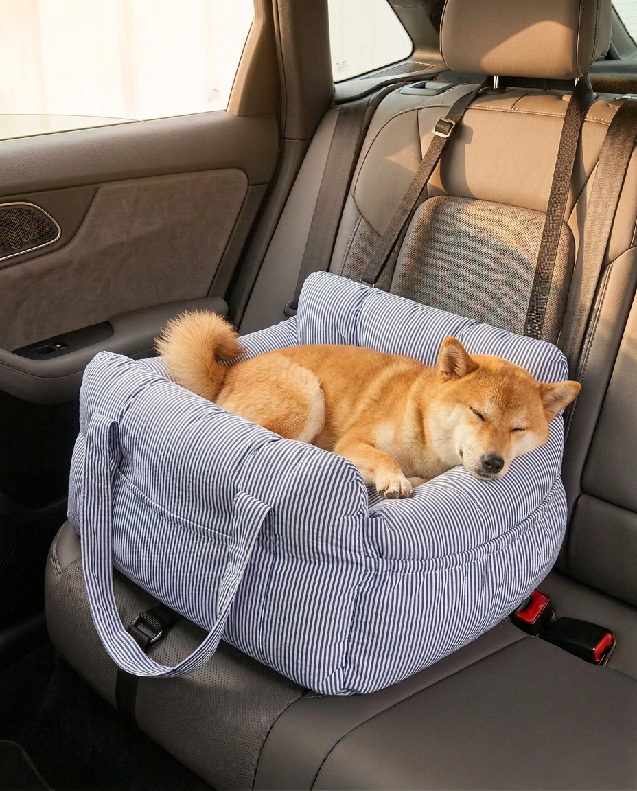 Hundbilsäng | Cosy Ride Bolster – Säker & maskintvättbar