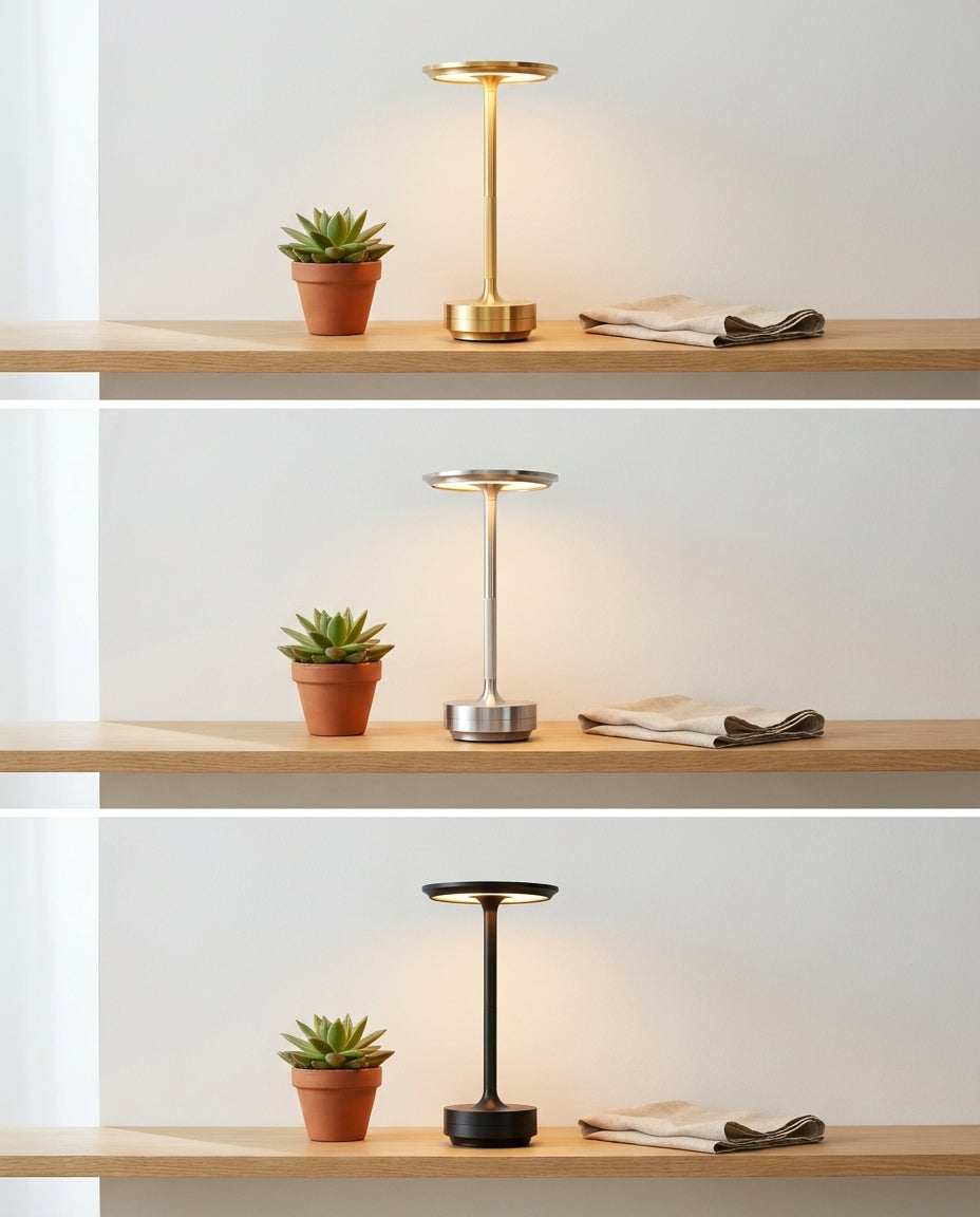 Trådlös Laddningsbar Bordslampa | Aura Glow
