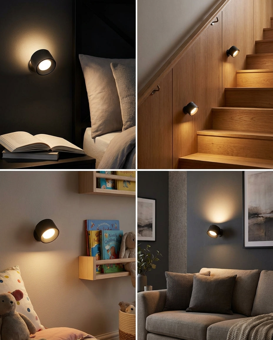 LumiOrb 360 — Trådlös vägglampa