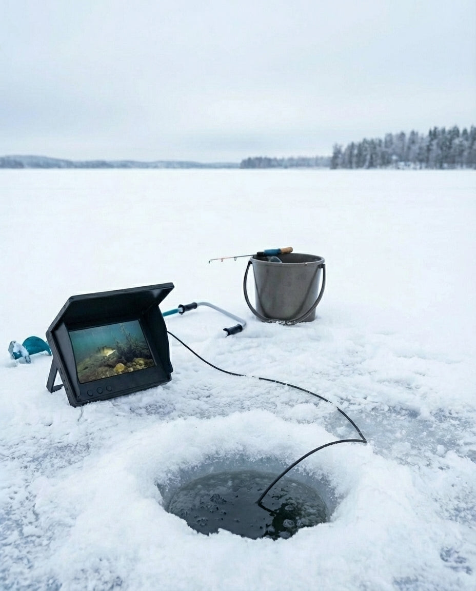 Undervattensfiskekamera | 30 m kabel och inbyggd LED