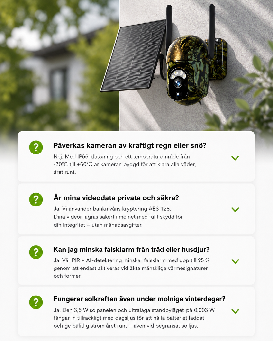 SolarWatch 360 Camo - Soldriven trådlös övervakningskamera