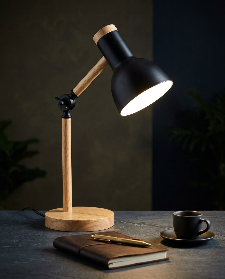 Nordisk LED-skrivbordslampa – Justerbar arm & beröringsdimmer