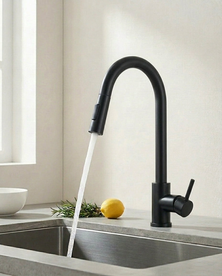 Beroeringssensorkran med utdragbar spray | SilkFlow Pro