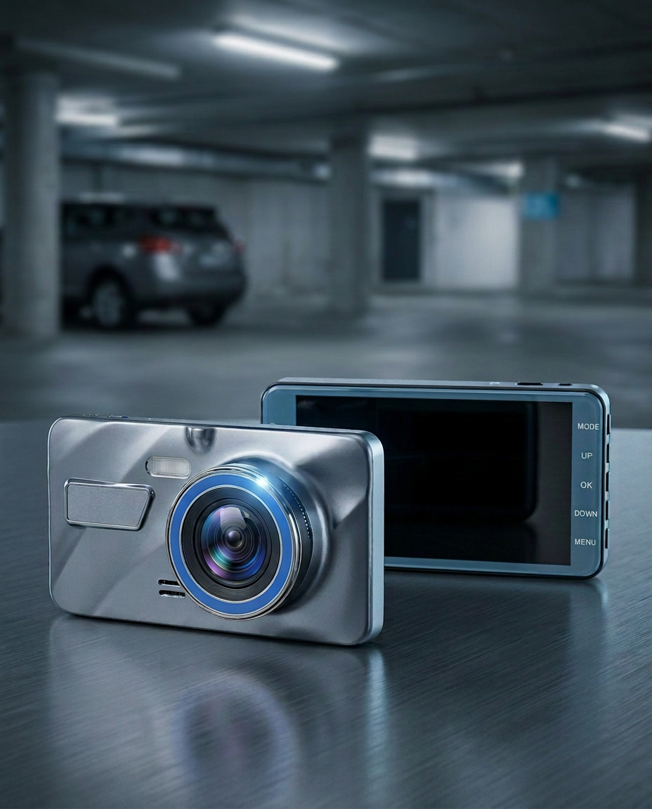 Dual-Dashcam Fram & Bak 1080P | Mörkerseende, G-Sensor