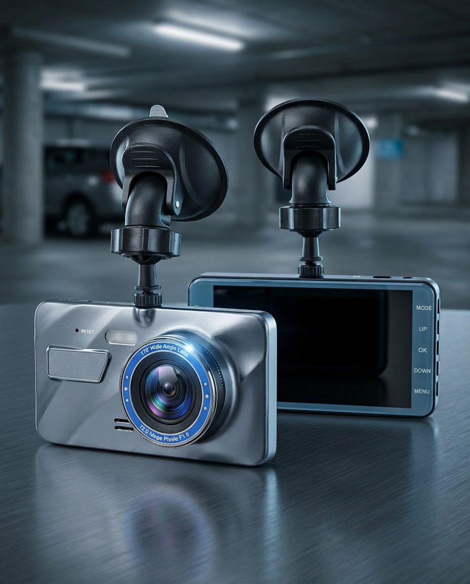 Dual-Dashcam Fram & Bak 1080P | Mörkerseende, G-Sensor