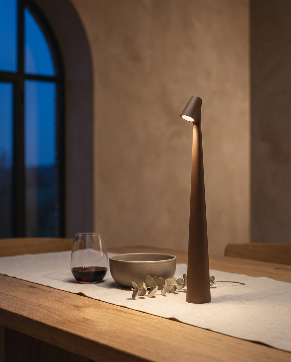 Trådlös LED-bordslampa | Nordisk design | Touch-dimmer