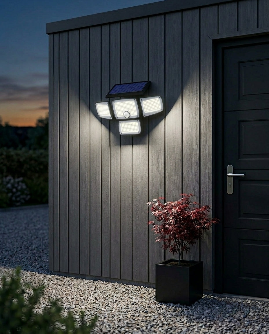 SentryBeam solcellsdriven säkerhetslampa