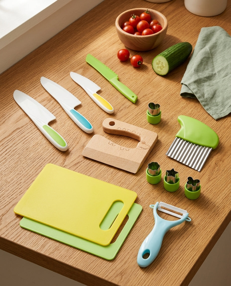 LittleHands Kitchen Co. | 13-delars riktigt matlagningsset för barn