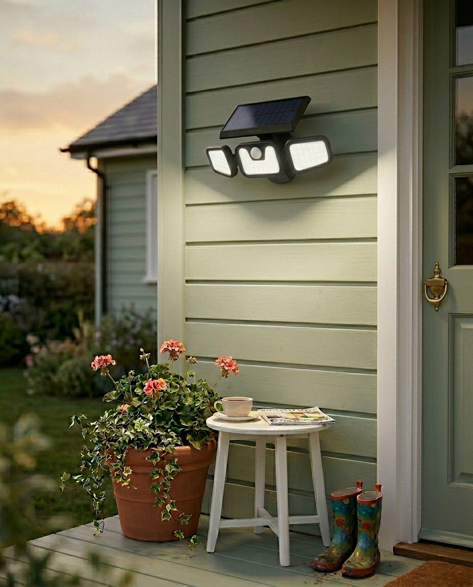 SentryBeam solcellsdriven säkerhetslampa