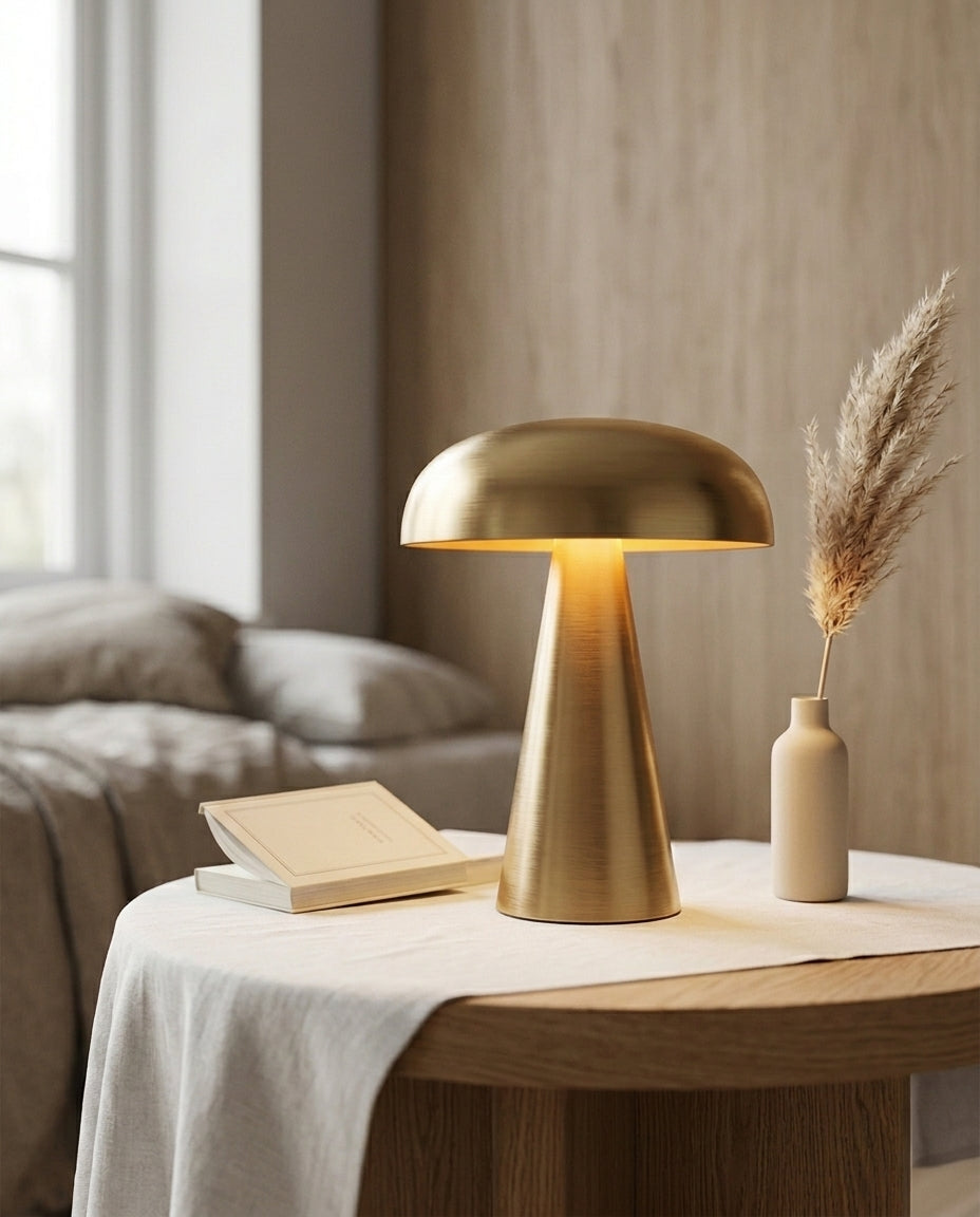 Trådlös Bordslampa – Dimbar Batterilampa | Aurum Glow
