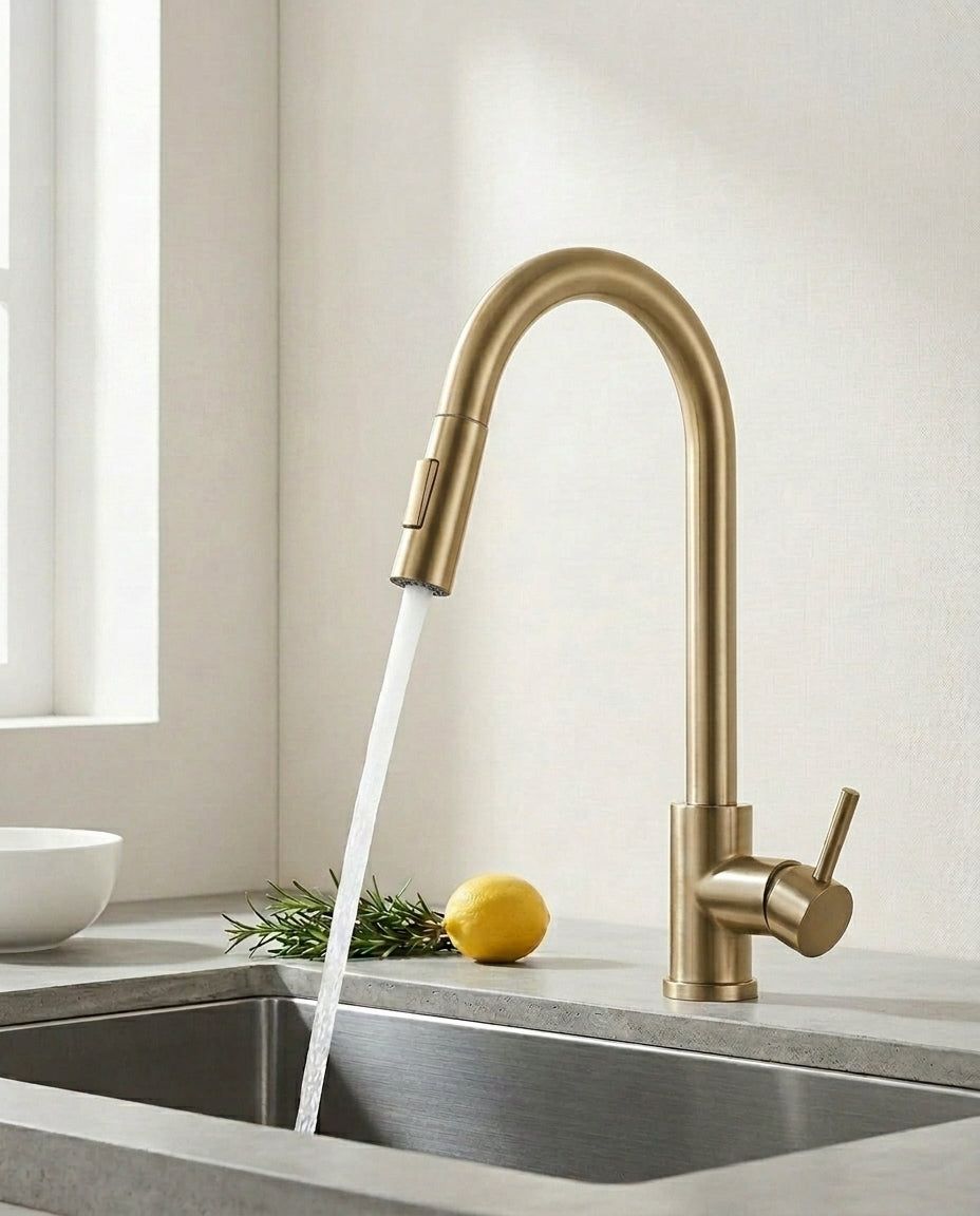 Beroeringssensorkran med utdragbar spray | SilkFlow Pro