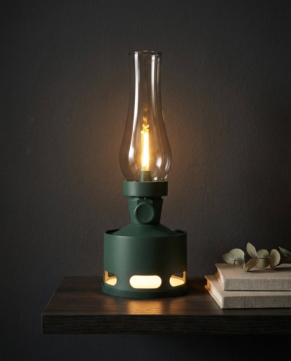 Uppladdningsbar Vintage LED-lykta – WickGlow | USB-C