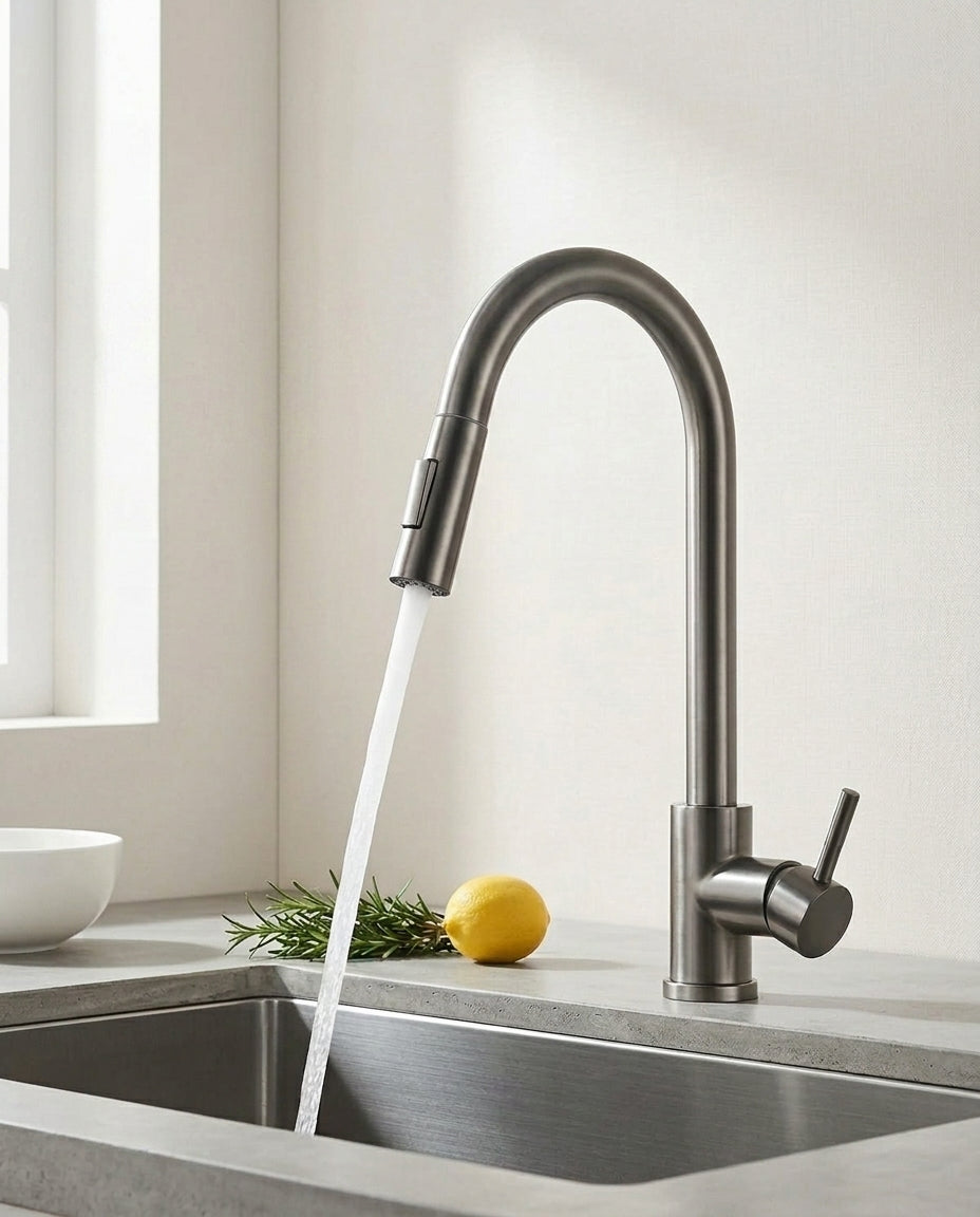 Beroeringssensorkran med utdragbar spray | SilkFlow Pro