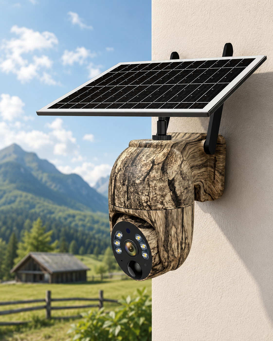 SolarWatch 360 Camo - Soldriven trådlös övervakningskamera
