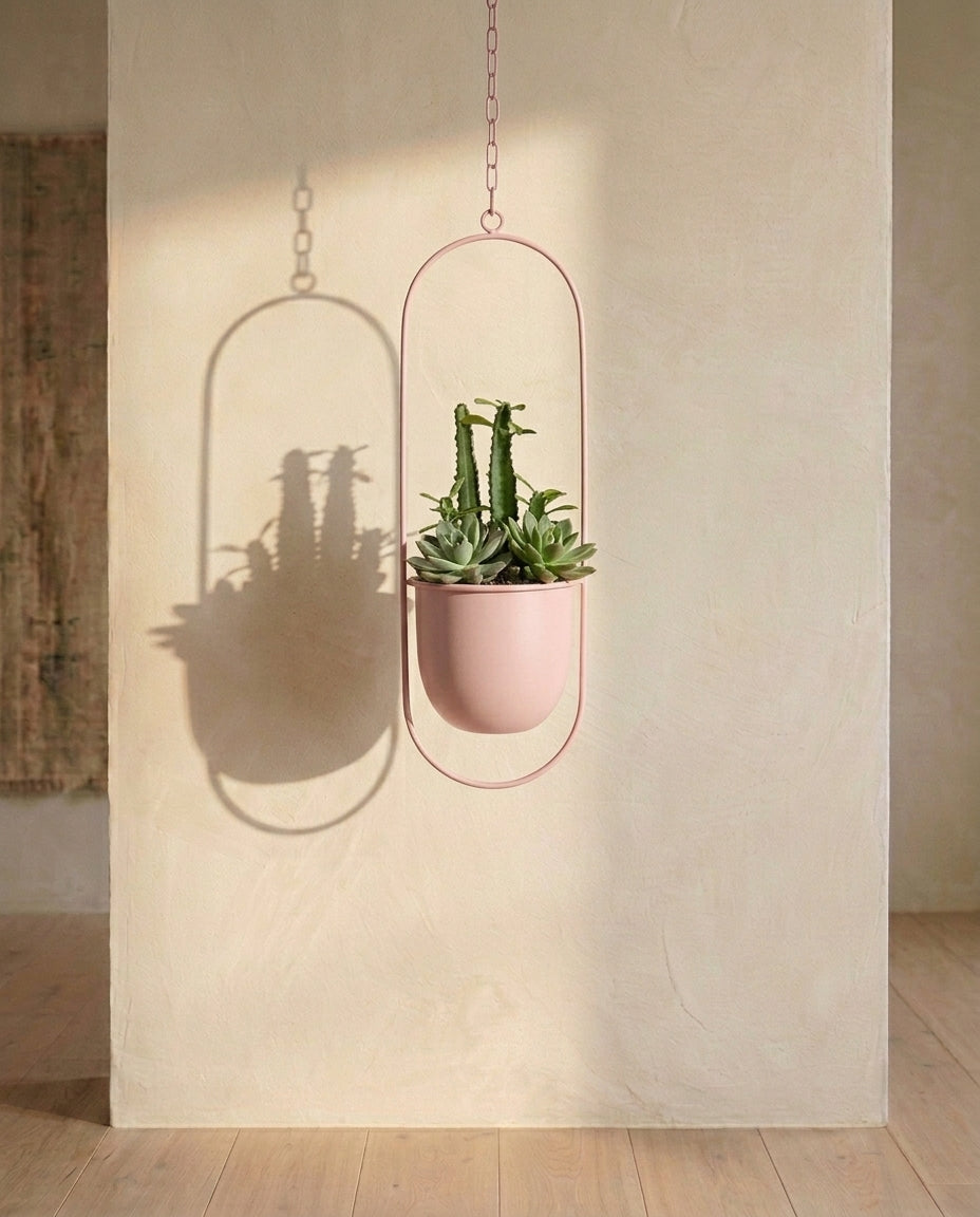 Hängande krukställning inomhus & utomhus | Guldring blomkruka