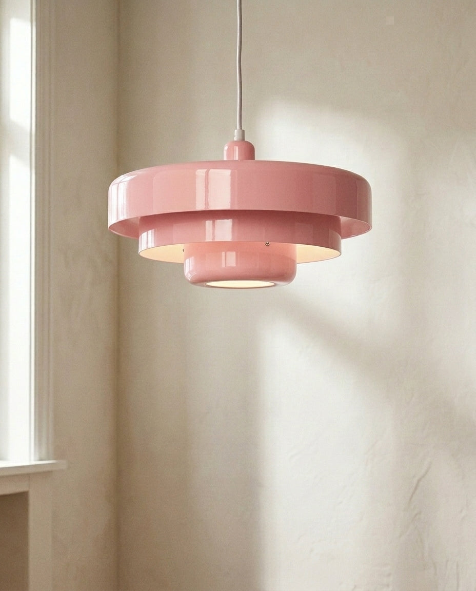 Nordisk pendellampa | Flerskiktad vintage LED-taklampa