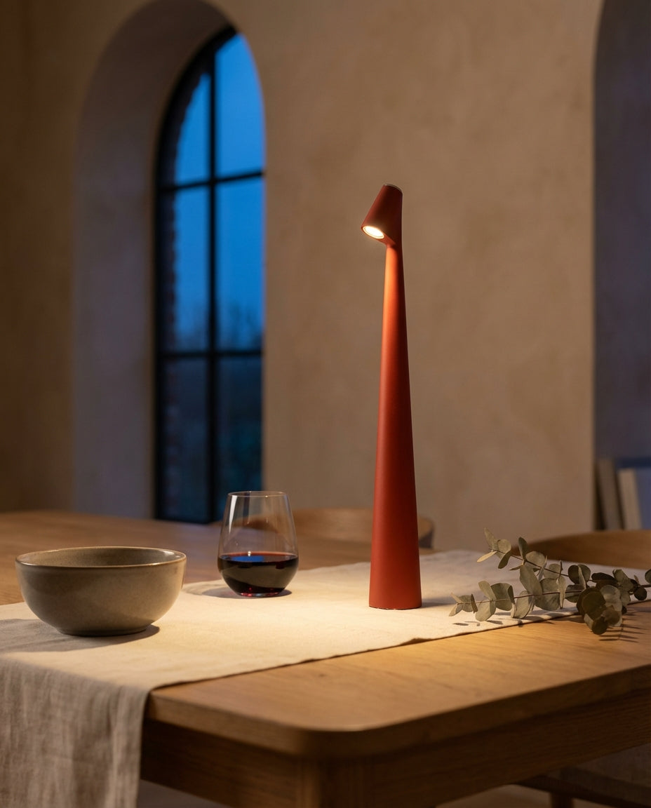 Trådlös LED-bordslampa | Nordisk design | Touch-dimmer