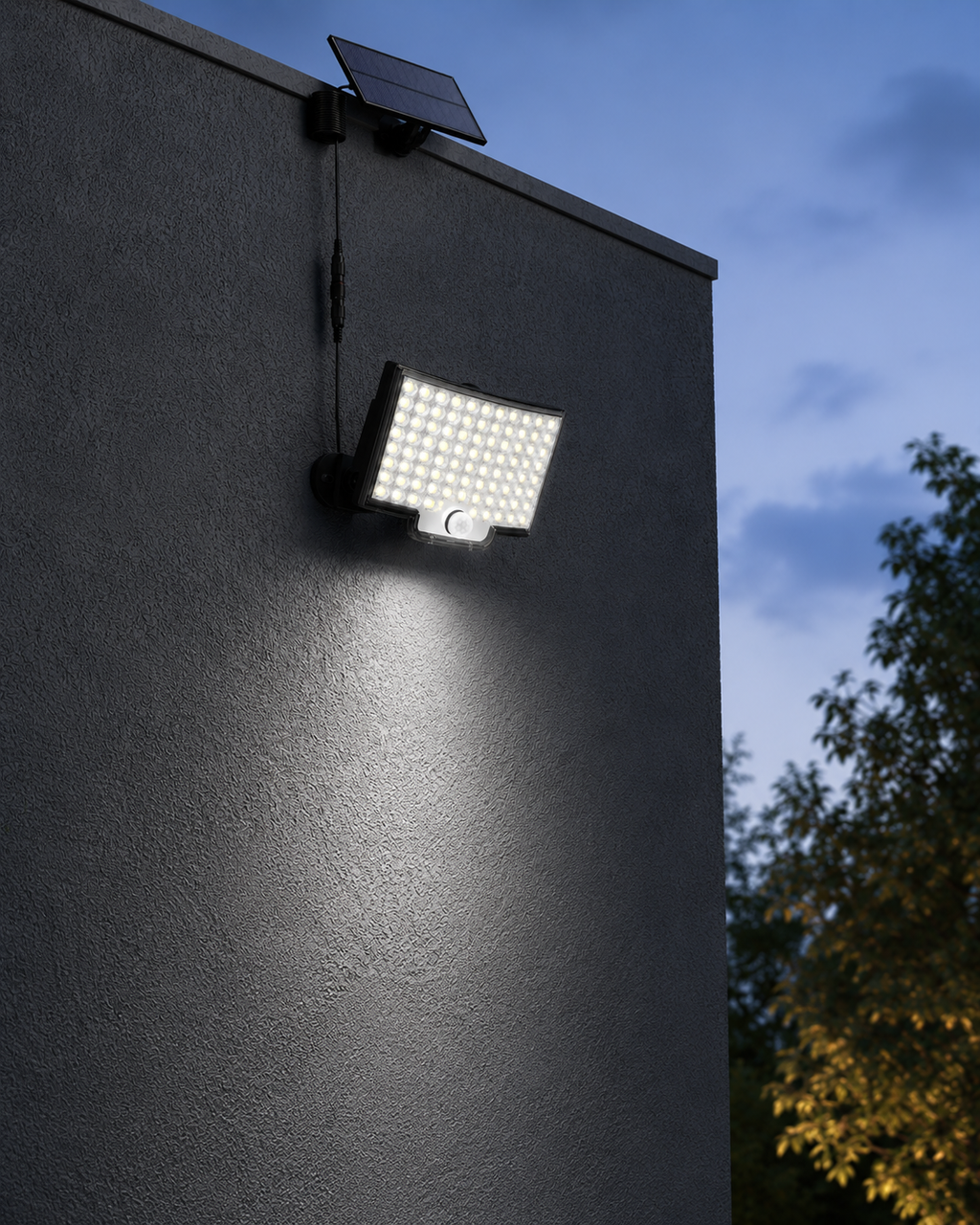 Solardrivet Rörelsesensorljus Utomhus | 106 LED 3000lm