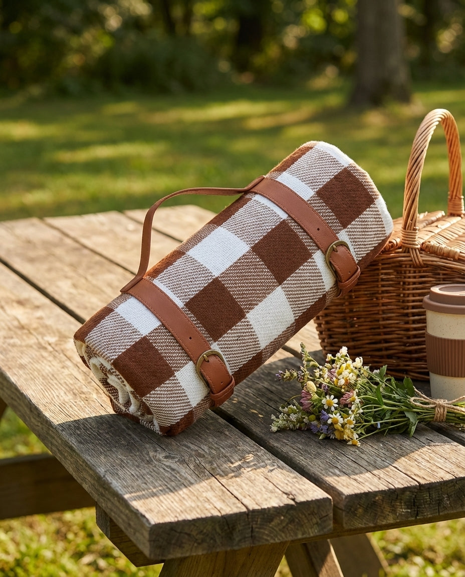 Vattentät picknickfilt – vikbar sandfri utomhusmatta