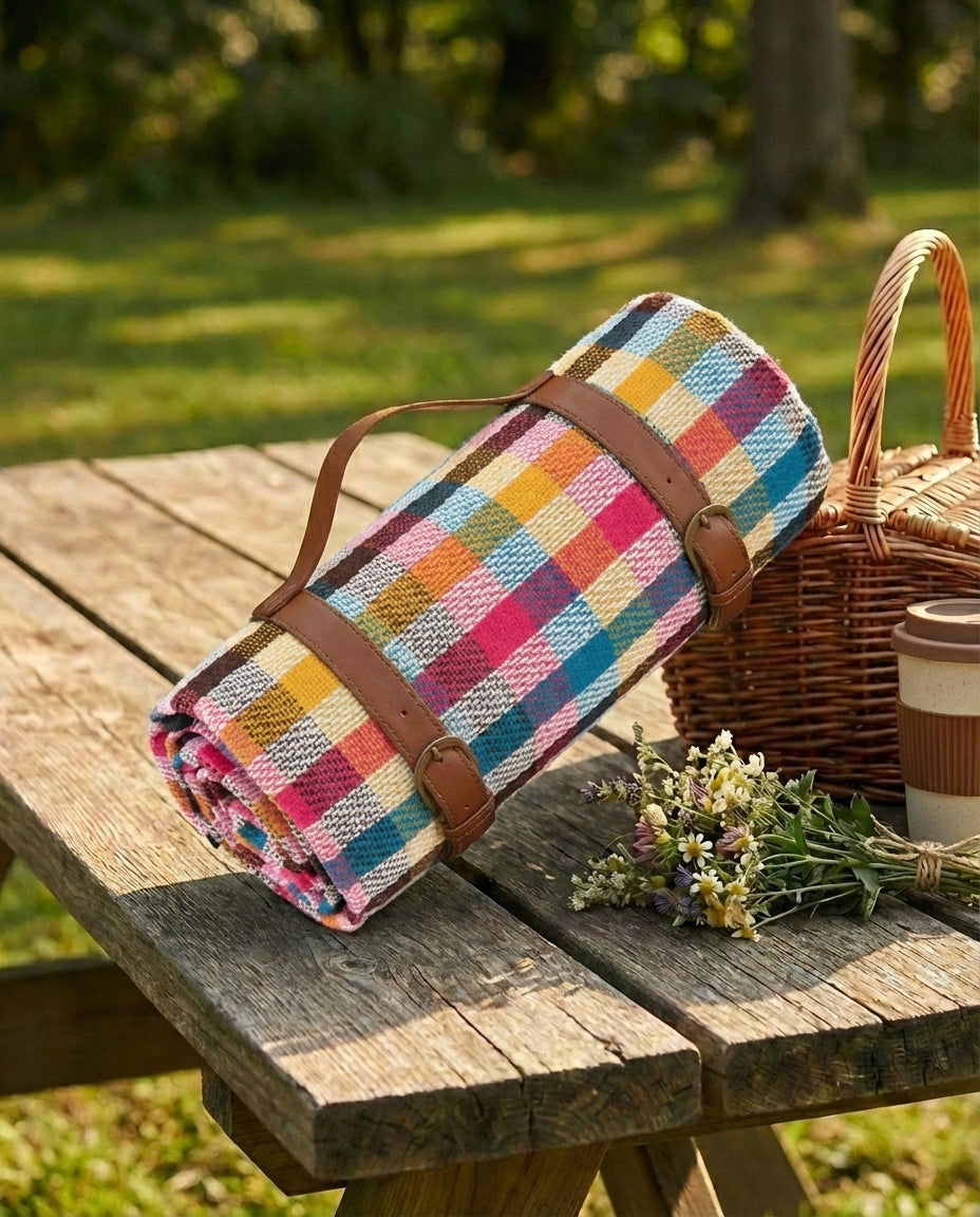 Vattentät picknickfilt – vikbar sandfri utomhusmatta