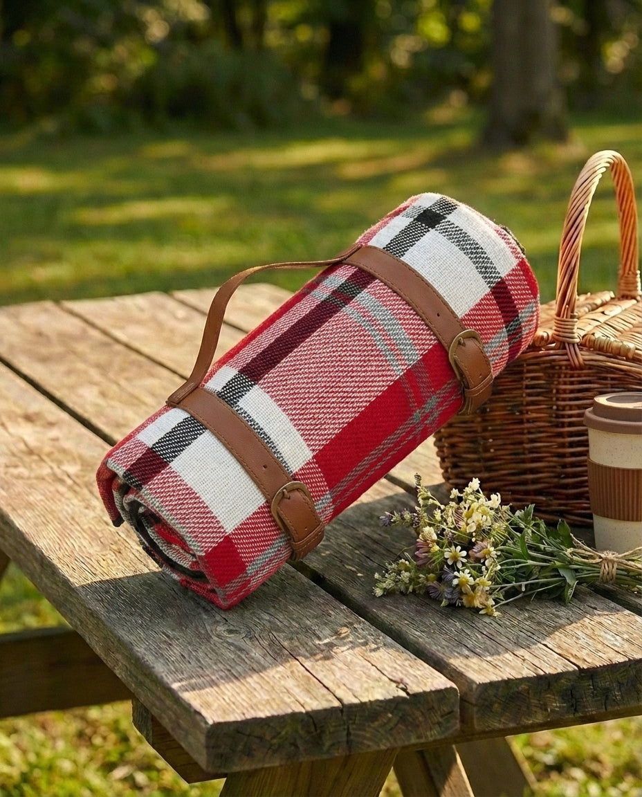 Vattentät picknickfilt – vikbar sandfri utomhusmatta