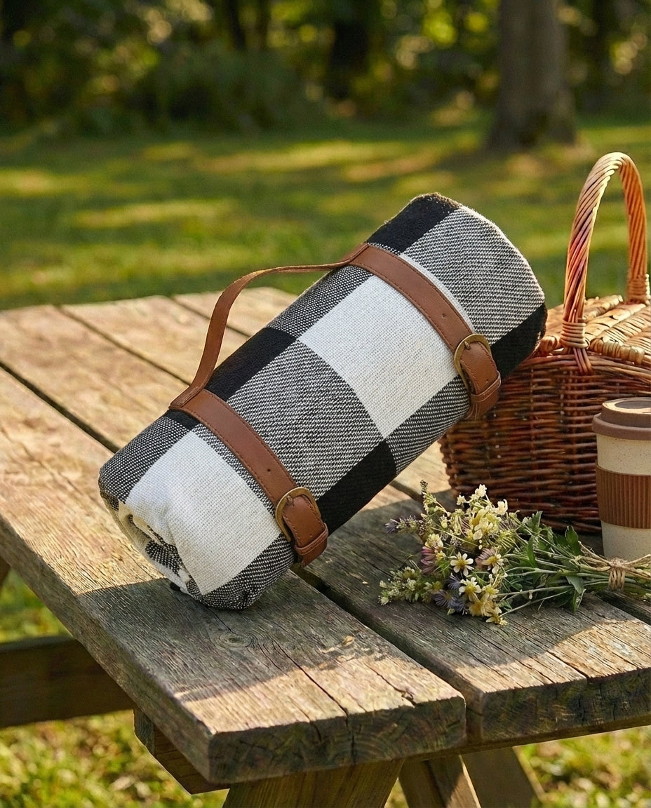 Vattentät picknickfilt – vikbar sandfri utomhusmatta