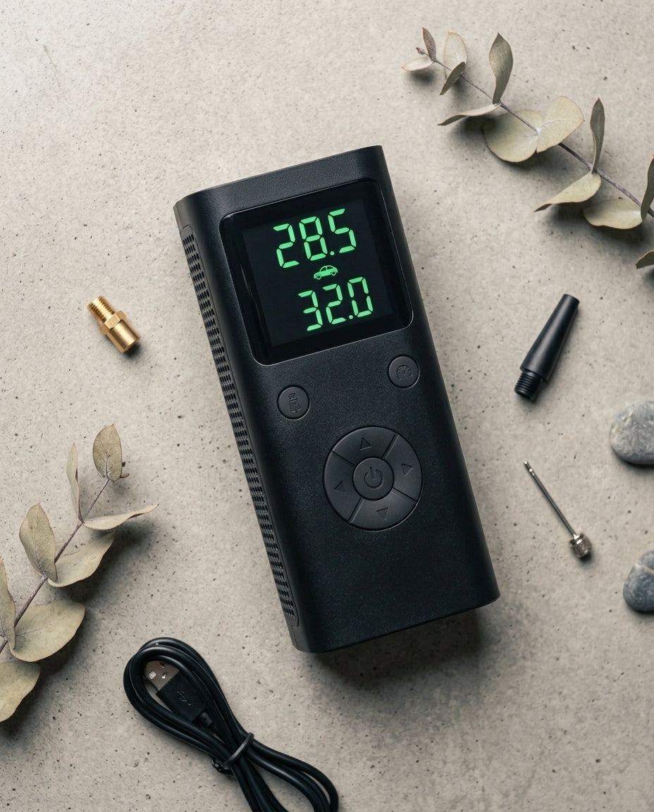 Bärbar Däckpump med Digital Display | PumpMate Go