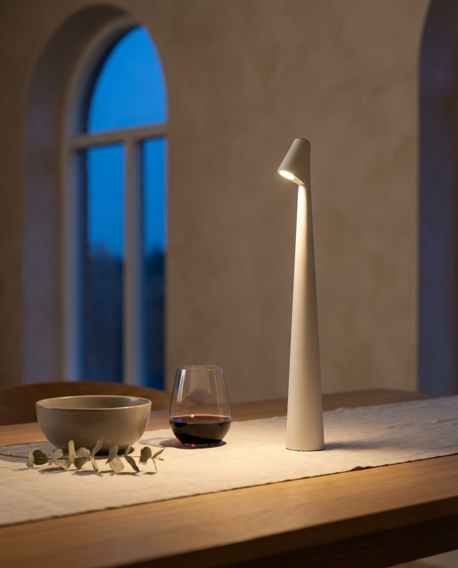 Trådlös LED-bordslampa | Nordisk design | Touch-dimmer