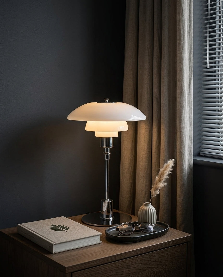 LED-bordslampa – Skandinavisk design | Järn & glas