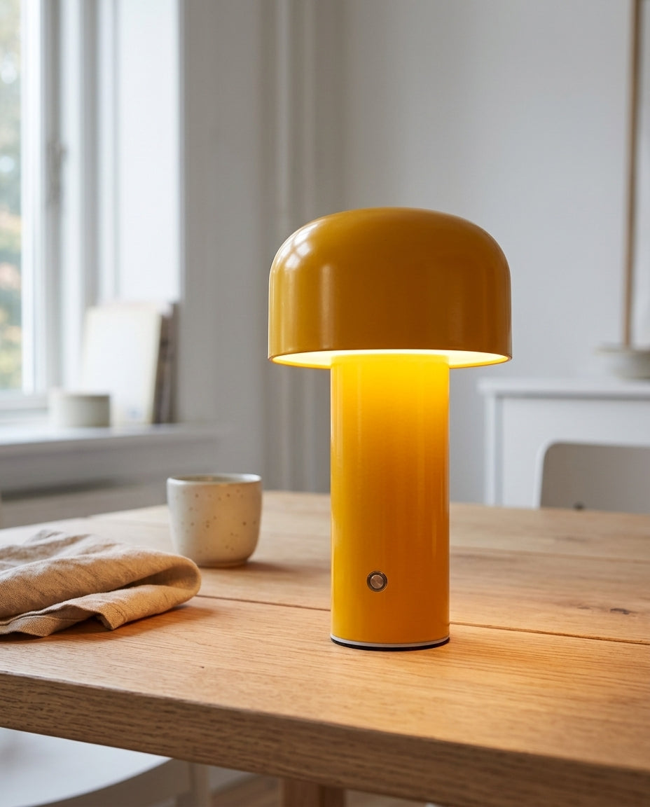 Svamplampa | Uppladdningsbar LED-touch-lampa för skrivbord